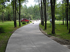 Akerly Concrete Driveway Construction installed this extended length driveway in Erie, PA.